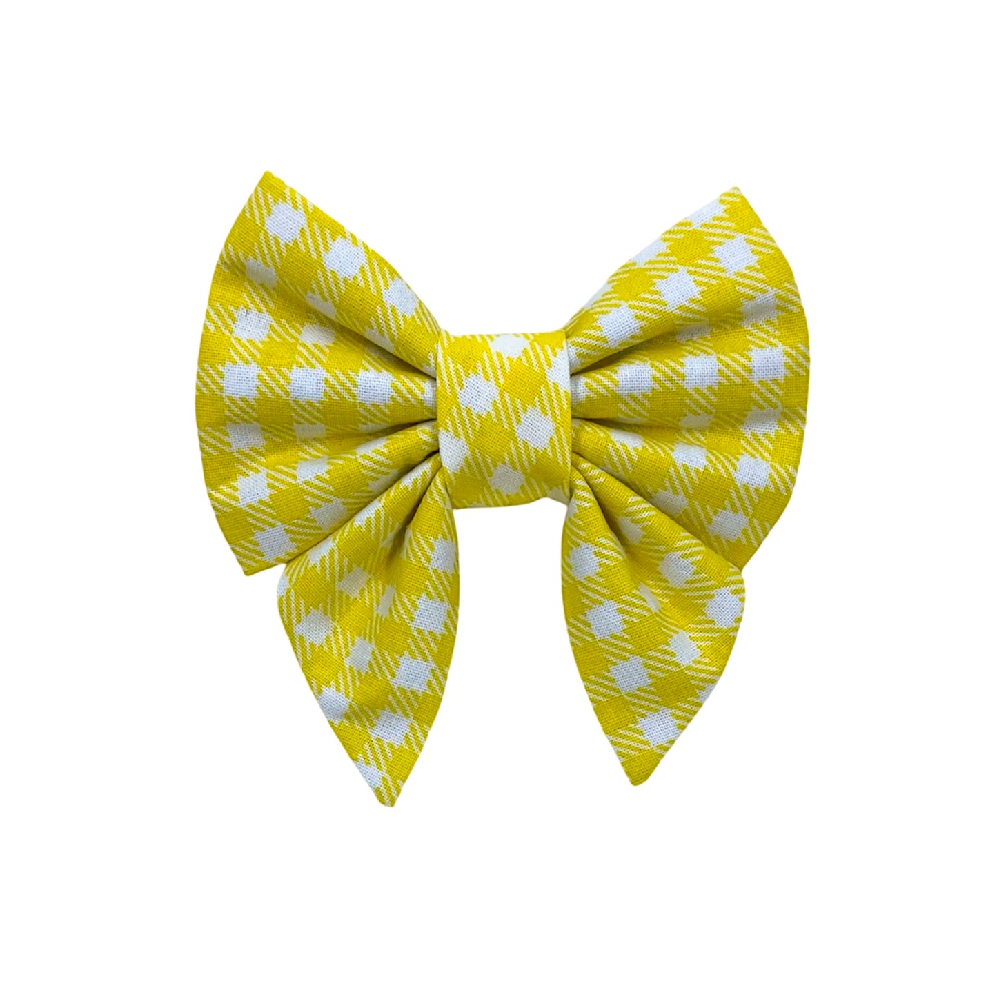 Sunflower Gingham Bowtie