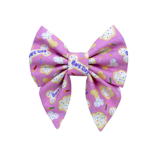 Pink Barkday Bowtie