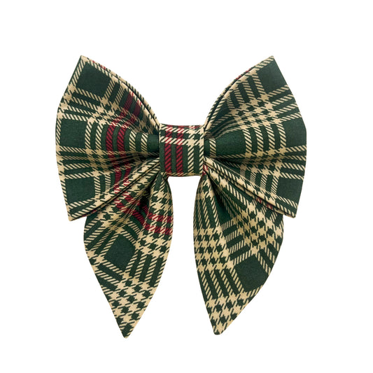 Christmas Plaid Sailor Bowtie