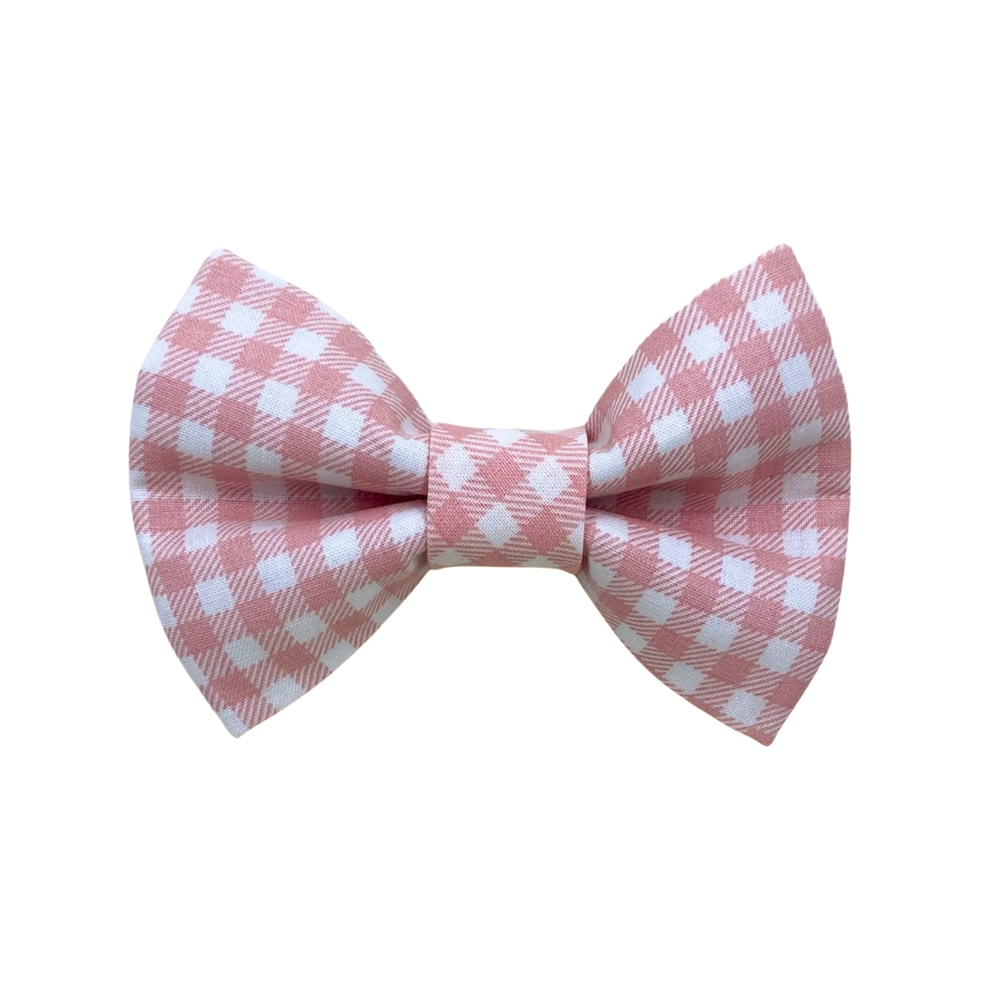Pink Rose Gingham Bowtie